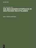 Cover: Die Reichsgerichtspraxis im deutschen Rechtsleben / &Ouml;ffentliches Recht - De Gruyter