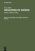 Cover: Schl&uuml;ssel zum Werk von Paul Tillich - De Gruyter