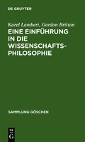 Cover: Eine Einf&uuml;hrung in die Wissenschaftsphilosophie - De Gruyter