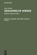 Cover: Schl&uuml;ssel zum Werk von Paul Tillich - De Gruyter