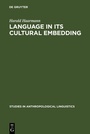 Cover: Language in Its Cultural Embedding - De Gruyter Mouton