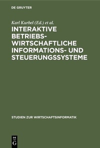 Abbildung von: Interaktive betriebswirtschaftliche Informations- und Steuerungssysteme - De Gruyter