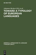 Cover: Toward a Typology of European Languages - De Gruyter Mouton