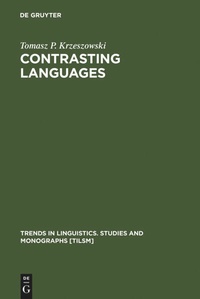 Enlarge image Cover: Contrasting Languages - De Gruyter Mouton