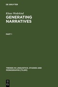 Cover: Generating Narratives - De Gruyter Mouton