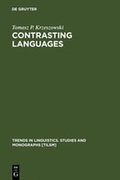 Cover: Contrasting Languages - De Gruyter Mouton