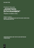 Cover: "Dionysos-Dithyramben" - De Gruyter