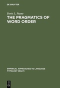 Cover: The Pragmatics of Word Order - De Gruyter Mouton