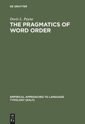 Cover: The Pragmatics of Word Order - De Gruyter Mouton