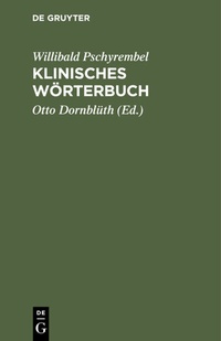 Abbildung von: Klinisches Wörterbuch - De Gruyter