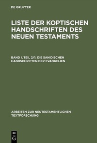 Abbildung von: Die sahidischen Handschriften der Evangelien - De Gruyter