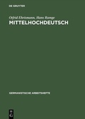 Cover: Mittelhochdeutsch - De Gruyter