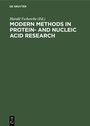 Cover: Modern Methods in Protein- and Nucleic Acid Research - De Gruyter