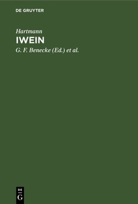 Enlarge image Cover: Iwein - De Gruyter
