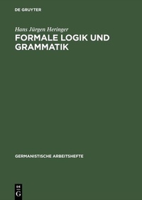 Enlarge image Cover: Formale Logik und Grammatik - De Gruyter