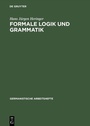 Cover: Formale Logik und Grammatik - De Gruyter