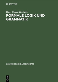 Enlarge image Cover: Formale Logik und Grammatik - De Gruyter