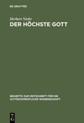 Cover: Der h&ouml;chste Gott - De Gruyter