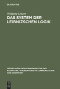 Cover: Das System der Leibnizschen Logik - De Gruyter