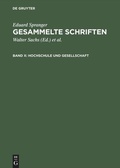 Cover: Hochschule und Gesellschaft - De Gruyter
