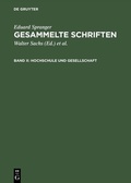 Cover: Hochschule und Gesellschaft - De Gruyter