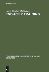 Enlarge image Cover: End-User Training - De Gruyter
