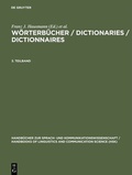 Cover: W&ouml;rterb&uuml;cher / Dictionaries / Dictionnaires. 3. Teilband - De Gruyter Mouton