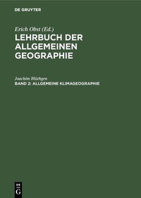 Abbildung von: Allgemeine Klimageographie - De Gruyter