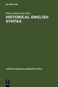 Enlarge image Cover: Historical English Syntax - De Gruyter Mouton