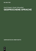 Cover: Gesprochene Sprache - De Gruyter Mouton