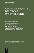 Cover: Das Adjektivkomposita und Partizipialbildungen - De Gruyter