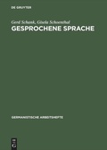 Cover: Gesprochene Sprache - De Gruyter