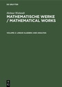 Cover: Linear Algebra and Analysis - De Gruyter