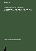 Cover: Gesprochene Sprache - De Gruyter
