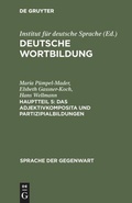 Cover: Das Adjektivkomposita und Partizipialbildungen - De Gruyter
