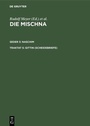 Cover: Gittin (Scheidebriefe) - De Gruyter