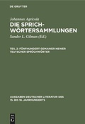 Cover: F&uuml;nfhundert gemainer newer teutscher Spr&uuml;chw&ouml;rter - De Gruyter Mouton