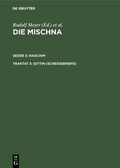Cover: Gittin (Scheidebriefe) - De Gruyter