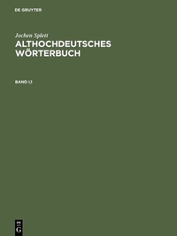 Abbildung von: Althochdeutsches Wörterbuch - De Gruyter