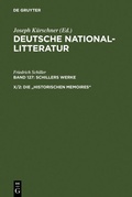 Cover: Die "historischen Memoires" - De Gruyter
