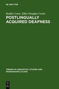 Cover: Postlingually Acquired Deafness - De Gruyter Mouton