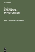 Cover: Briefe und Lebensabri&szlig; - De Gruyter