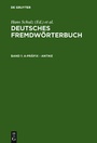 Cover: Deutsches Fremdw&ouml;rterbuch / a-Pr&auml;fix - Antike - De Gruyter