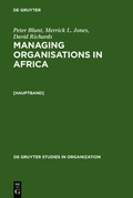 Cover: Managing Organisations in Africa - De Gruyter