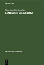 Cover: Lineare Algebra - De Gruyter