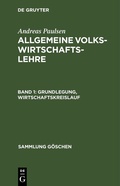 Cover: Grundlegung, Wirtschaftskreislauf - De Gruyter