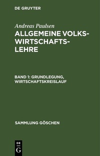 Abbildung von: Grundlegung, Wirtschaftskreislauf - De Gruyter