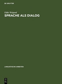 Enlarge image Cover: Sprache als Dialog - De Gruyter
