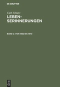 Cover: Von 1852 bis 1870 - De Gruyter