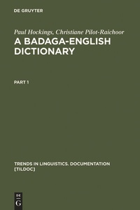 Abbildung von: A Badaga-English Dictionary - De Gruyter Mouton